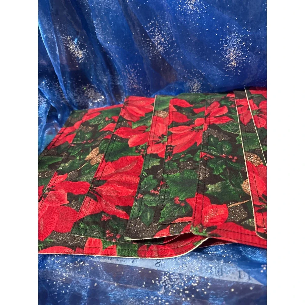 Christmas Poinsettia Table Runner 68